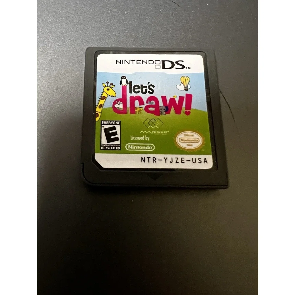 Nintendo DS Let's Draw! Majesco NTR-YJZE-USA Game Cartridge E‎ Rating